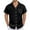 Black, variant on Afdoent Men's Casual Shirts Male Linen Shirt Relaxed Fit Cuban Collar Button Down Shirt With Pocket Breathable Summer Wear Comfortable Daily Outfit Classic Fit Summer Tops