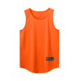 thumbnail image 4 of Yongwang Mens Sleeveless Workout Tank Tops Crew Neck Muscle Shirts Athletic Curved Hem Summer Sport Tops, 4 of 6