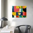 thumbnail image 4 of Orinice Bauhaus-Inspired Abstract Wall Art - UNFRAMED Print - Geometric, Mid Century Modern, Minimal Wall Decor Poster  20x16in, 4 of 6