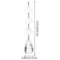 thumbnail image 2 of Clear Octagonal Bead Chandelier Pendant Decorations 30Pcs, 2 of 5
