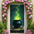 thumbnail image 6 of Green Smoke Halloween Cauldron Banner Spooky Spider Potion for Halloween Party Haunted House Decoration, 6 of 9