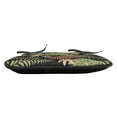 thumbnail image 2 of Tropical Chair Seating Cushion Set of 12, Chameleon Lizard and Wildflowers in an Exotic Scene Reptile, Seat Pads for Office with Anti-slip Backing, 16"x16", Charcoal Grey Multicolor, by Ambesonne, 2 of 4