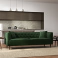 thumbnail image 2 of Carsen Luxury Modern Tufted Pet Friendly Velvet Living Room Green Couch, 2 of 6