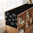 thumbnail image 6 of Table Runners 90 Inches Long Dress Scarves, Spring Dandelion Farmhouse Coffee/Dining/Kitchen Table Runner for Living Room, Modern Country Flower Black White 13x90 Inch, 6 of 9