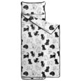 thumbnail image 2 of Sleeping Cat White Pattern Teens Toddler Nap Mat with Pillow, Sleeping Mat Bag for Preschool Daycare 60"x20", 2 of 6