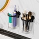 thumbnail image 4 of Portacepillos de dientes de pared con orificios de drenaje | Recipiente extraíble para una limpieza fácil | Organizador de baño de plástico blanco para pasta de dientes, brochas de maquillaje y, 4 of 6