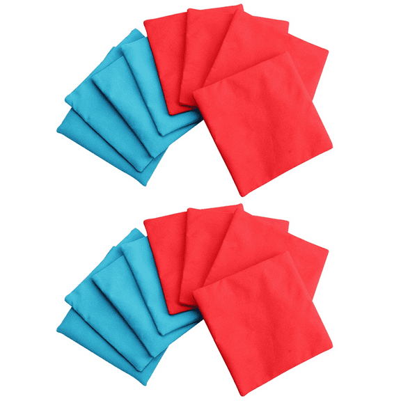 16 Pcs Mini Bean Bags Set Cornhole Toss Game for Fun Sports Outdoor Family