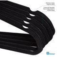 thumbnail image 4 of Velvet Ultra Slim Non Slip Shirt Hangers  50 Pack  Grey, 4 of 8