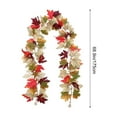 thumbnail image 2 of Fall Maple Leaf Garland,Thanksgiving Halloween Artificial Maple Leaves Hanging Plant Vine,69" Fake Autumn Foliage Garland for Thanksgiving Farmhouse Harvest Fireplace Party Decor, 2 of 8