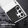 thumbnail image 3 of Wallet Case for Samsung Galaxy S23 Ultra Case with 4-Card Credit Card Holder Slot Shockproof Cover Hybrid Heavy Duty Protection Armor Phone Case-White, 3 of 6
