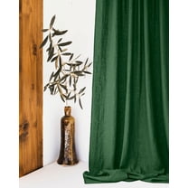 The Cozy Creations Set of 2 Rod Pocket Window Panels, 100% Cotton Curtain for Door ,Bedroom, Living Room and Kitchen, Thik Cotton Extra Long Blackout Curtains, Olive Green, 44" Wide x 86" Length