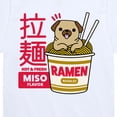 thumbnail image 3 of Instant Message - Ramen Pug Short Sleeve Graphic T-Shirt, 3 of 6