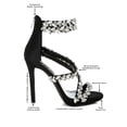 thumbnail image 2 of London Rag Korna Diamante Embellished Stiletto Heel Womens  Sandals, 2 of 10