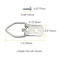 thumbnail image 4 of 100 Pack Small D-Ring Steel Picture Hangers with Screws Picture Frames Picture Hang Solutions,for Hanging Clock Paintings Artwork Picture Frame Hook Photos, 4 of 7