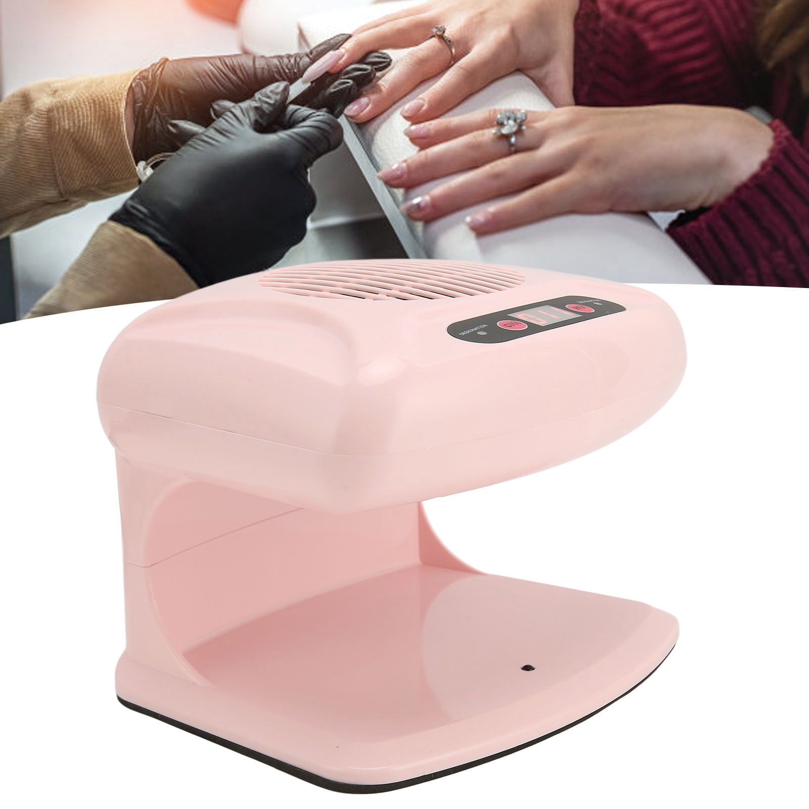 YAHHU Professional Air Nail Dryer 300W High Power Automatic Sensor Hot & Cold Fan Machine US Plug 110V 7.87 inches / 20 cm