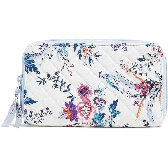 Vera Bradley Women's Cotton Deluxe Travel Wallet with RFID Protection in Magnifique Floral