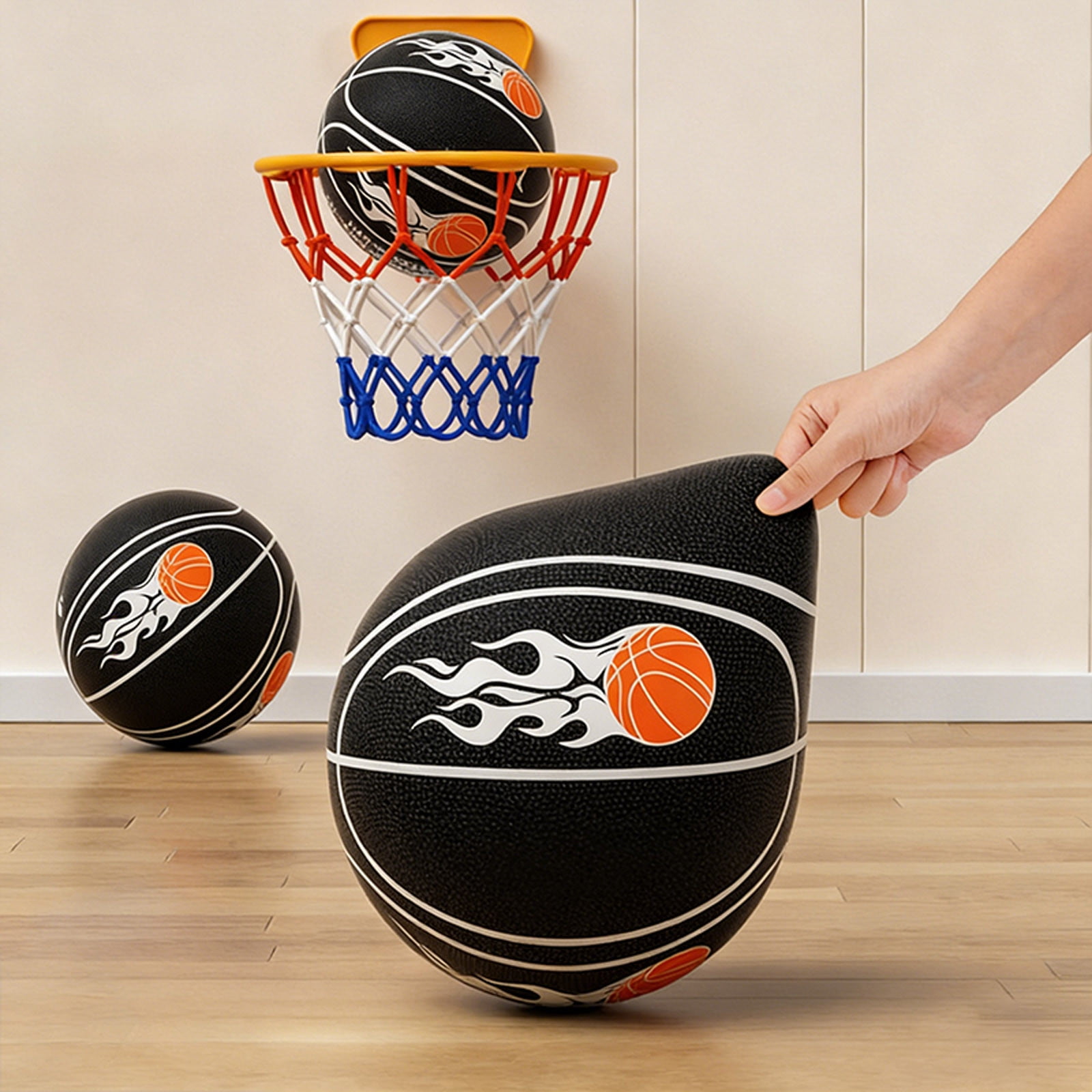 uhnmki Silent Basketball Foam Basketballs Indoor Training No Noise Basketballs Training For Quiet Dribbling Indoor Training For Basketball Lover Size 3/5/7