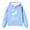 Light Blue, variant on Just a Girl Who Loves Horses Hoodie Equestrian Hoodies for Girls Gift for Riders Fans,Size 2-14 Years White 160