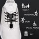 thumbnail image 4 of 4 pares de cordones elásticos autoblocantes (negro), cordones para zapatillas y calzado deportivo Cordones rápidos de 120 cm para niños, adultos, personas mayores, discapacitados, corredores, 4 of 5