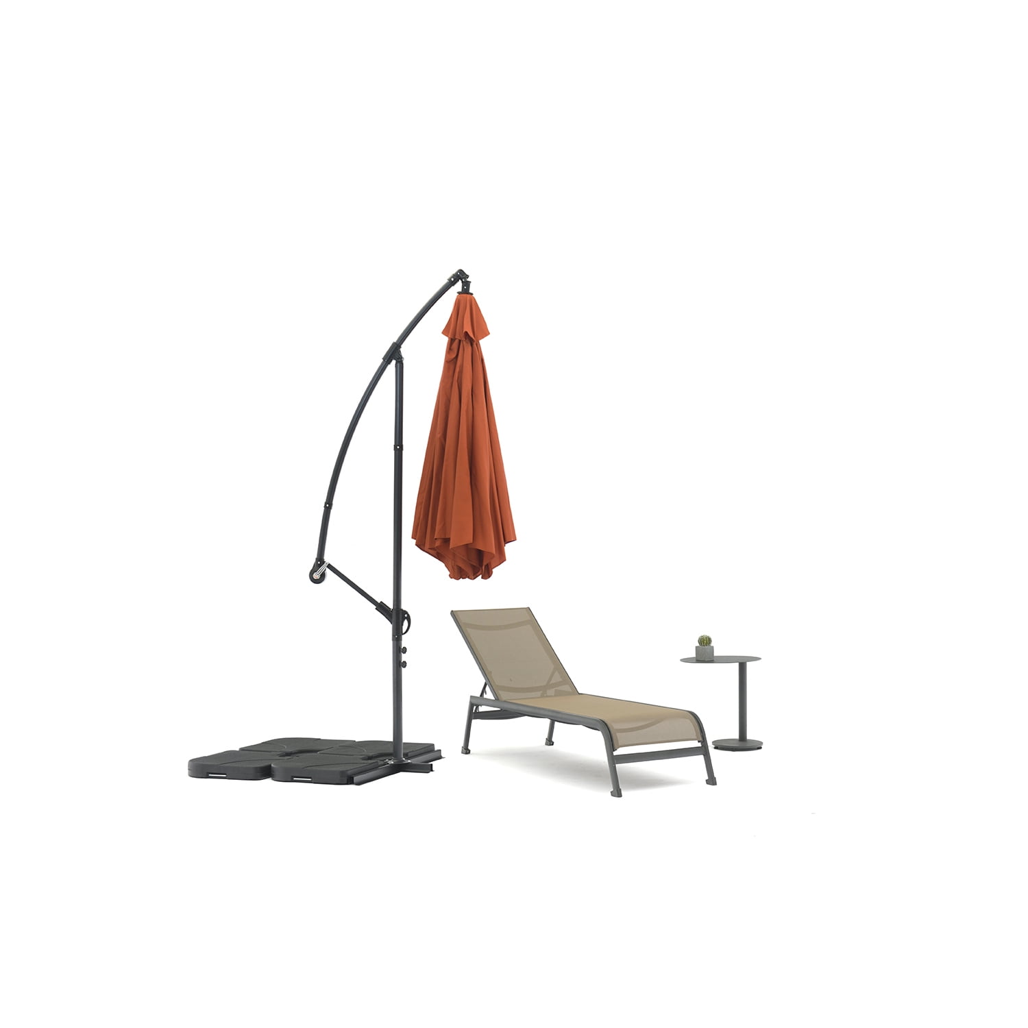 Outdoor Patio Umbrella - Standing Umbrella with Steel Base - Large Shade for Garden, Deck, Porch - Durable Design