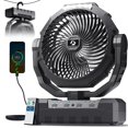 thumbnail image 1 of Ventilador para camping FRIZCOL FA-GY03 con batería de 36000 mAh, luz y control remoto, 1 of 6