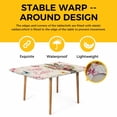 thumbnail image 4 of Easter Bunny Table Cloths for 6 Foot Rectangle Tables, Cute Rabbits Spring Daisy Flowers Retro Beige Patio Waterproof Elastic Fitted Tablecloths, Washable Rectangular Table Cover for Camping, 4 of 8