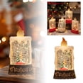 thumbnail image 1 of Lámpara De Vela Luminosa Para Decoración Navideña Adornos De Mesa Navideños Luz Nocturna Luminosa Escena Navideña Nevada Adornos De Cristal Luminosos Para Navidad, 1 of 8