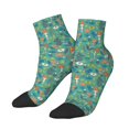 thumbnail image 2 of Bingfone Mushrooms And Flowers Design Patterned Men'S Women'S Casual Cotton Socks, 2 of 9