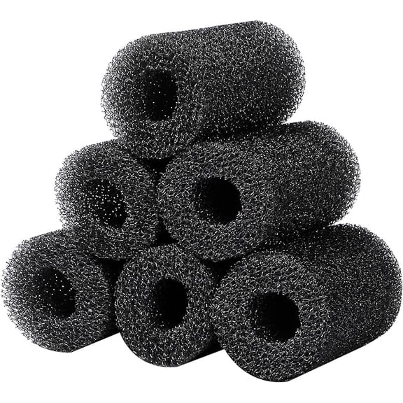 Zhuge 6-Pack Pre-Filter Sponge for Aquarium Shrimp Fry Fish Tank Filter 0.8” Intake, Replacement Foam Cover