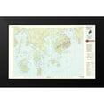 thumbnail image 2 of USGS 14x10 Black Modern Framed Museum Art Print Titled - Bar Harbor Maine Quad - USGS 1985, 2 of 5