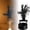 A, variant on Leeye Halloween Witch Broom Candle Holder, Spooky Witch Candlestick Tealight Stand, Gothic Shadow Caster for Tabletop Mantel Shelf Home Decor Party