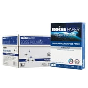 BOISE POLARIS Premium Multipurpose Copy Paper, 8.5" x 11" Letter, 97 Bright White, 20 lb., 10 Ream Carton (5,000 Sheets)