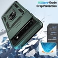 thumbnail image 4 of for Google Pixel 6 Case with Camera Lens Cover HD Screen Protector, 10 FT Military Grade Drop Protection, Magnetic Ring Holder Kickstand Protective Phone Case, Pine Green, 4 of 12