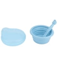 thumbnail image 2 of Cuenco De Comida De Silicona Cuenco De Comida Infantil Vajilla De Bebé Hogar Portátil Infantil Bebé Cuchara De Cuenco De Comida Plegable De Silicona Kit Vajilla De Bebé Azul ANGGREK Azul, 2 of 8