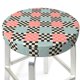 thumbnail image 3 of Disketp Colorful Checkered Funda Redonda para Taburete, Funda de Cojín para Silla de Bar Suave y Elástica-14 inch, 3 of 7