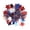D003- Color C, variant on 4Th of July Wrist Flower, Pom Poms Cheerleading, 4Th of July Party Favors Kids, Bulk Party Favors, 6X4.5 Inch Red White Blue Tinsel Wristband for 250Th Independence Day Cheer
