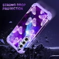 thumbnail image 2 of Casetego for Samsung Galaxy A55 5G/A35 5G Case,Heavy Duty Sturdy Shockproof Full Protection Rugged Hard PC+Soft TPU Bumper 6.6 inch Phone Case,Butterfly, 2 of 8