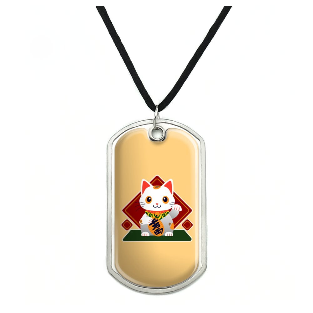 maneki neko necklace