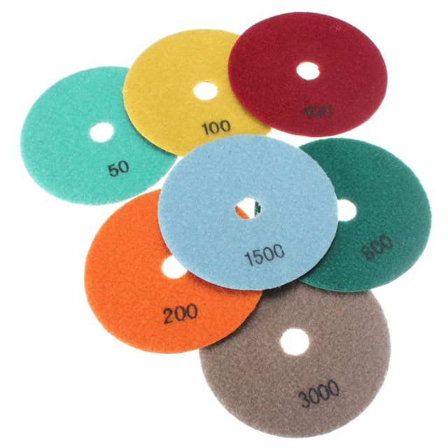 5 Inch Polishing Pads Sanding Pad Wet Dry Polish Kit Tools For Granite Marble Stone