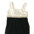thumbnail image 2 of Girls Long Black & White Pearl Dress Semi-Formal Party Gown Size 8, 2 of 3
