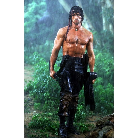 Rambo Movie Poster Metal Print 12In x 16In Print On Metal 12x16 Square Adults Best Posters