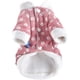 thumbnail image 2 of Abrigos para perros pequeños y medianos, chaquetas de forro polar, abrigos florales para cachorros, abrigos de pana de invierno, chaqueta con anilla en D para chihuahuas (rosa), 2 of 5