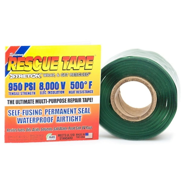 RESCUE TAPE, Original Silicone SelfFusing MultiPurpose Tape, Green