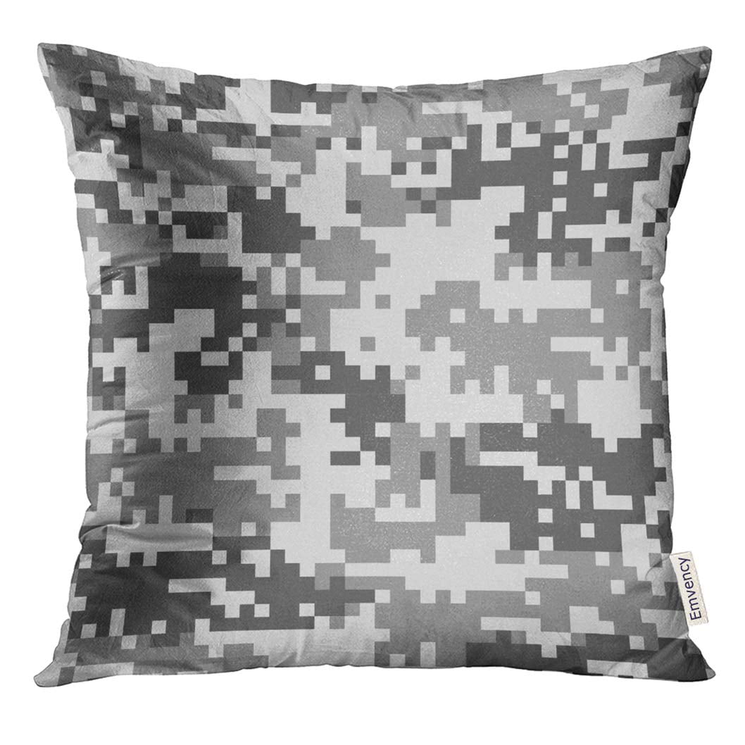 Indoor Pillow Cover 20 x 20 with Pillow Insert Society6 Camouflage Gray by 10813 on Throw Pillow 