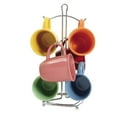 thumbnail image 2 of Gibson set of 6 Color Coffee Mugs and Convenient Wire Rack, 2 of 4
