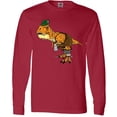 thumbnail image 3 of Inktastic T-Rex King of Oktoberfest Long Sleeve T-Shirt, 3 of 5