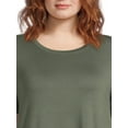 thumbnail image 5 of Terra & Sky Women’s Plus Size T-Shirt Dress with Short Sleeves, 5 of 5