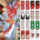 thumbnail image 2 of Adornos de calcetines navideños Decoraciones navideñas para el hogar Papá Noel Alce Regalos navideños impresos Navidad 2022 Año Nuevo Kerst Natal, 2 of 5