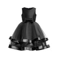 thumbnail image 1 of Girls Dress Sleeveless Black Ball Gown Wedding Party Pageant 12 Years, 1 of 4