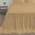 thumbnail image 6 of DNG Creations 4-Piece Long Ruffle Sheet Set 8-Inch Deep Pocket (Solid Taupe - King), 6 of 7